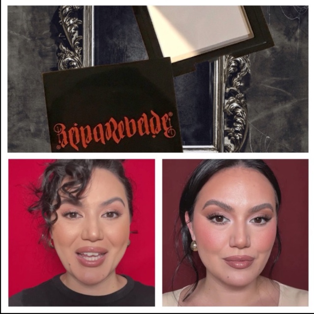 🟢 3/$19! REINA REBELDE Pressed Finishing Powder MINI in PERLA (Fair) 2.8g *NEW